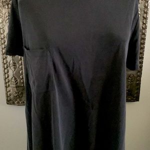 MEMBERS MARK NEW BASIC BLACK LOOSE FIT TEE SIZE MED